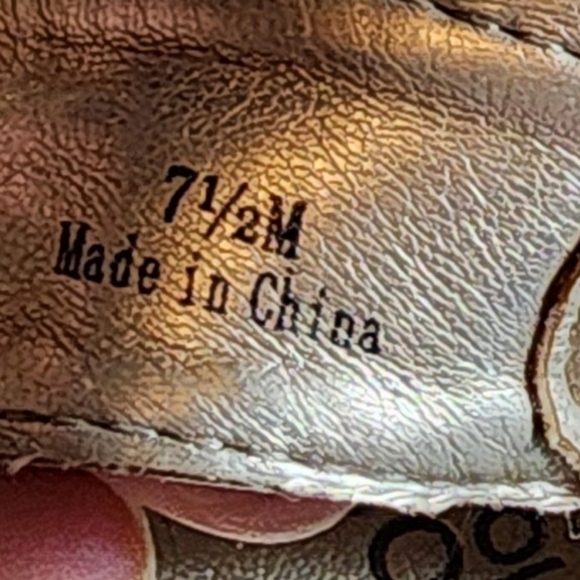 Kenneth Cole Wedge Sandals Cork Leather Tan Women's 7 1/2 M BENIFITS CHARITY - Picture 8 of 8